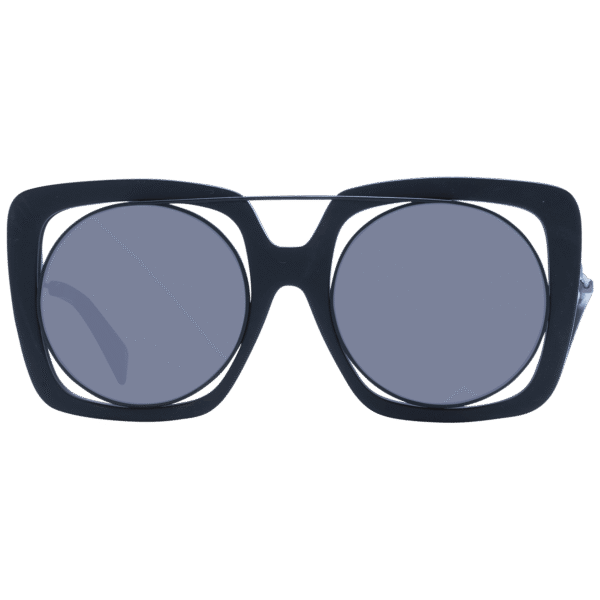 Yohji Yamamoto Sonnenbrille YY7009 53002 – Frontansicht mit Monel Rahmen und Grau Gläsern