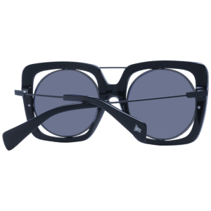 Rückansicht der Yohji Yamamoto Sonnenbrille YY7009 53002 – Monel Rahmen