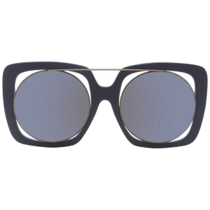 Yohji Yamamoto Sonnenbrille YY7009 53115 – Frontansicht mit Monel Rahmen und Grau Gläsern