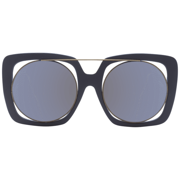 Rückansicht der Yohji Yamamoto Sonnenbrille YY7009 53115 – Monel Rahmen