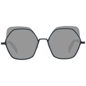 Yohji Yamamoto Sonnenbrille YY7031 52031 – Frontansicht mit Metall & Kunststoff Rahmen und Grau Gläsern