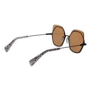 Rückansicht der Yohji Yamamoto Sonnenbrille YY7031 52479 – Edelstahl Rahmen