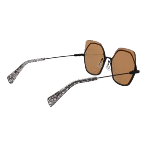 Rückansicht der Yohji Yamamoto Sonnenbrille YY7031 52479 – Edelstahl Rahmen