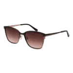 Ted Baker Quadrat Sonnenbrille TB1563 53004 in Schwarz – 45° Seitenansicht