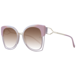 Ana Hickmann Schmetterling Sonnenbrille AH3181 55P01 in Rosa – 45° Seitenansicht