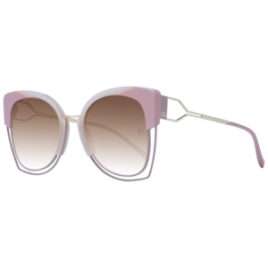 Ana Hickmann Schmetterling Sonnenbrille AH3181 55P01 in Rosa – 45° Seitenansicht