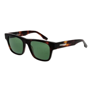 Trussardi Quadrat Sonnenbrille TSM9005 52G21 in Braun – 45° Seitenansicht
