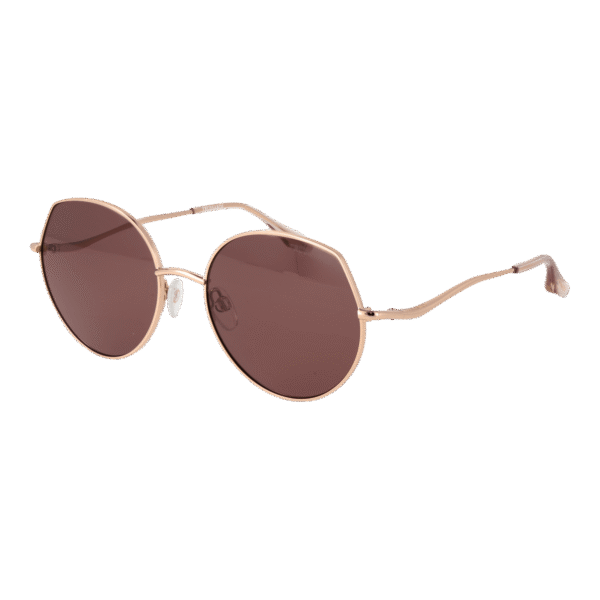 Trussardi Panto Sonnenbrille TSW3011 5605A in Gold – 45° Seitenansicht