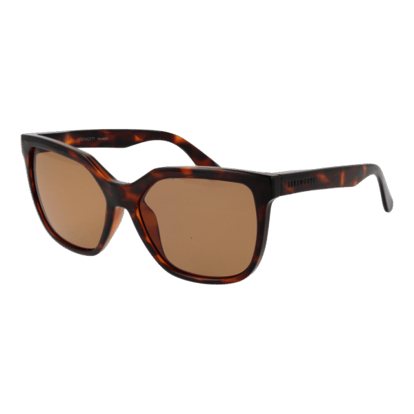 Serengeti Quadrat Sonnenbrille SS536004 Wakota in Braun – 45° Seitenansicht