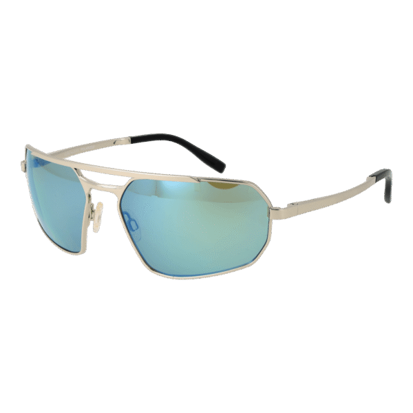 Serengeti Geometric Sonnenbrille SS570006 in Silber – 45° Seitenansicht