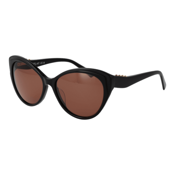 Replay Katzenaugen Sonnenbrille RY582 57S01 in Schwarz – 45° Seitenansicht