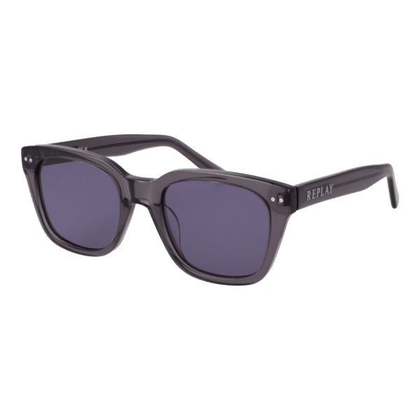 Replay Quadrat Sonnenbrille RY664S 52R02 in Grau – 45° Seitenansicht