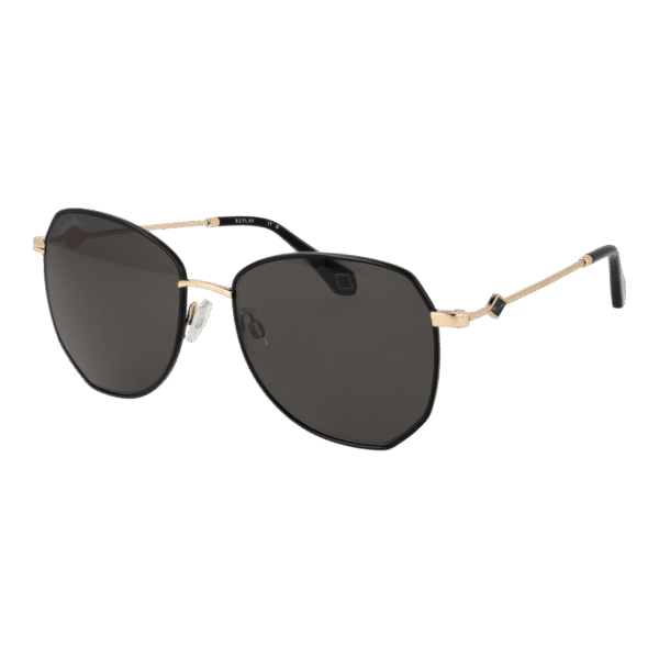 Replay Schmetterling Sonnenbrille RY290V 5704S in Schwarz – 45° Seitenansicht