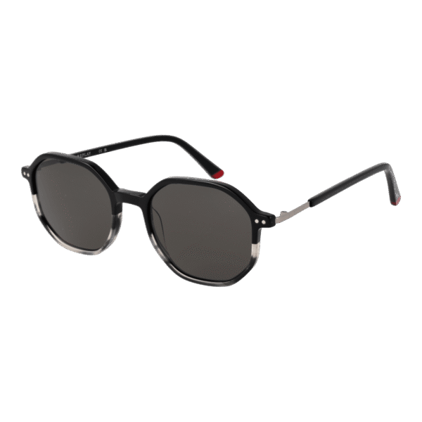 Replay Panto Sonnenbrille RY469V 5101S in Schwarz – 45° Seitenansicht