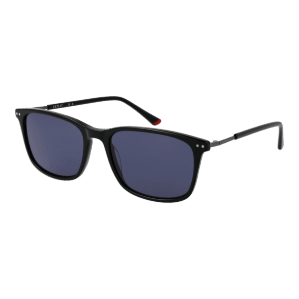 Replay Rechteck Sonnenbrille RY472V 5601S in Schwarz – 45° Seitenansicht