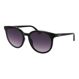 Skechers Rund Sonnenbrille SE6124 6501B in Schwarz – 45° Seitenansicht