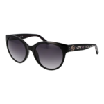 Guess Rund Sonnenbrille GU7824 5501B in Schwarz – 45° Seitenansicht