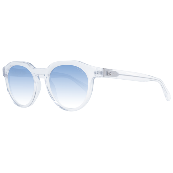 Guess Rund Sonnenbrille GU00063 5026W in Transparent – 45° Seitenansicht
