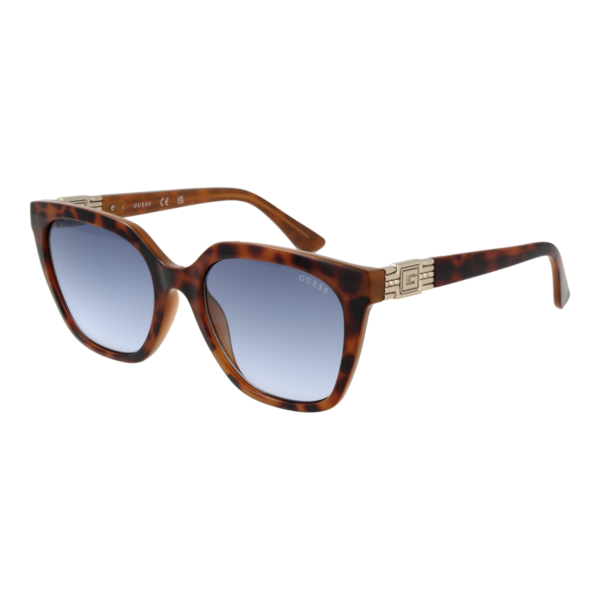 Guess Trapez Sonnenbrille GU7870 5553W in Braun – 45° Seitenansicht