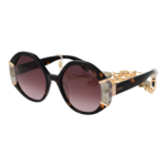 Guess Rund Sonnenbrille GU7874 5452G in Braun – 45° Seitenansicht