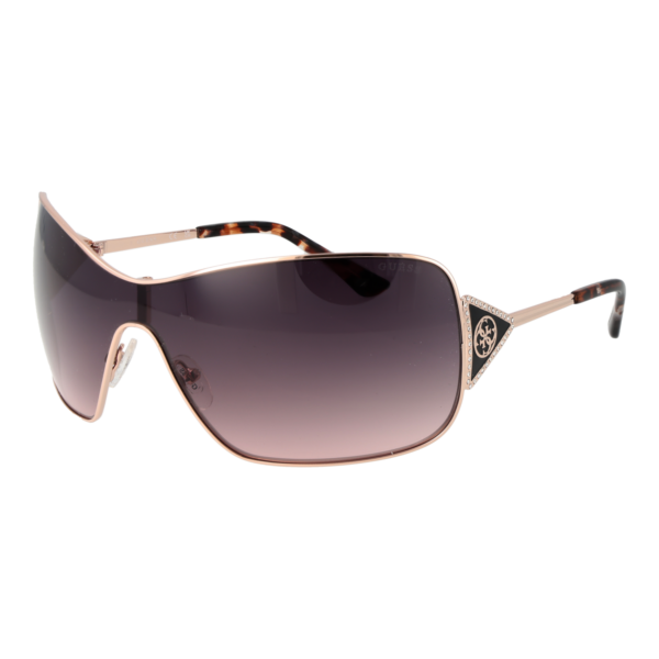 Guess Monoscheibe Sonnenbrille GU7876 0028B in Rosegold – 45° Seitenansicht