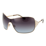 Guess Monoscheibe Sonnenbrille GU7876 0033W in Gold – 45° Seitenansicht