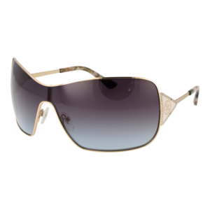 Guess Monoscheibe Sonnenbrille GU7876 0033W in Gold – 45° Seitenansicht
