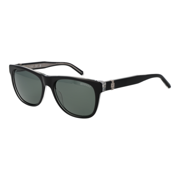 Guess Trapez Sonnenbrille GU00075 5401R in Schwarz – 45° Seitenansicht