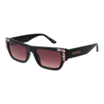 Guess Rechteck Sonnenbrille GU7902 5301T in Schwarz – 45° Seitenansicht
