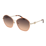 Guess Geometric Sonnenbrille GU7907 5944F in Gold – 45° Seitenansicht