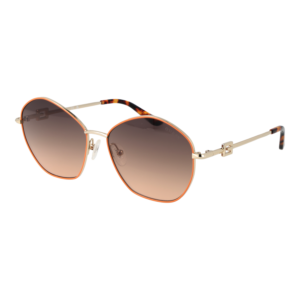 Guess Geometric Sonnenbrille GU7907 5944F in Gold – 45° Seitenansicht