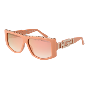 Guess Rechteck Sonnenbrille GU7914 5872U in Rosa – 45° Seitenansicht
