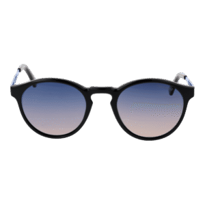 Skechers Rund Sonnenbrille SE6284 4801D in Schwarz – 45° Seitenansicht