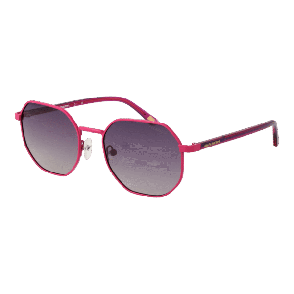 Skechers Rechteck Sonnenbrille SE6288 5476H in Rosa – 45° Seitenansicht