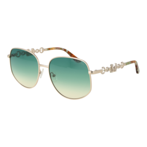 Marciano by Guess Rund Sonnenbrille GM00003 5932P in Gold – 45° Seitenansicht