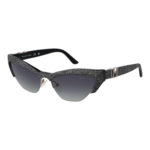 Marciano by Guess Katzenaugen Sonnenbrille GM00006 5901B in Schwarz – 45° Seitenansicht