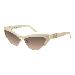 Marciano by Guess Katzenaugen Sonnenbrille GM00006 5925F in Creme – 45° Seitenansicht