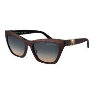 Marciano by Guess Katzenaugen Sonnenbrille GM00008 5405W in Kupfer – 45° Seitenansicht