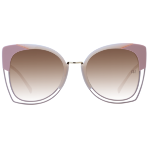 Ana Hickmann Sonnenbrille AH3181 55P01 – Frontansicht mit Azetat Rahmen und Braun Gläsern