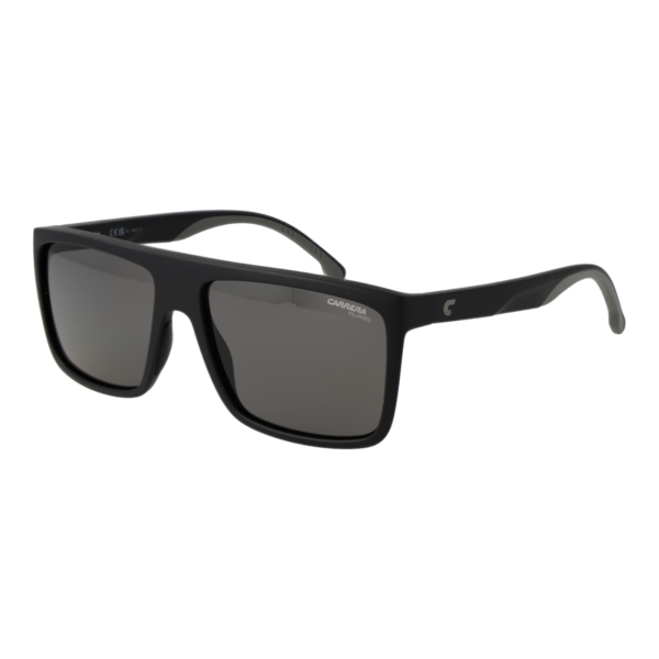 Carrera Rechteck Sonnenbrille CARRERA 8055/S 58003M9 in Schwarz – 45° Seitenansicht