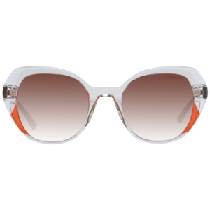 Comma Sonnenbrille 77153 5167 – Frontansicht mit Azetat Rahmen und Braun Gläsern