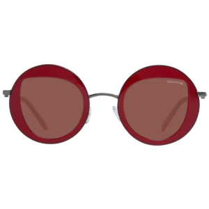 Comma Sonnenbrille 77157 4679 – Frontansicht mit Azetat & Edelstahl Rahmen und Braun Gläsern