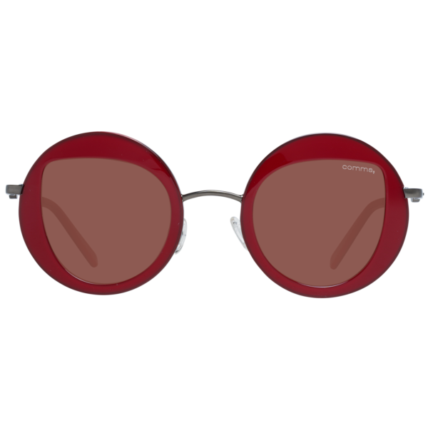 Comma Sonnenbrille 77157 4679 – Frontansicht mit Azetat & Edelstahl Rahmen und Braun Gläsern