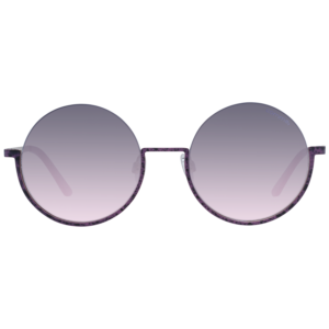 Comma Sonnenbrille 77175 5271 – Frontansicht mit Edelstahl Rahmen und Lila Gläsern