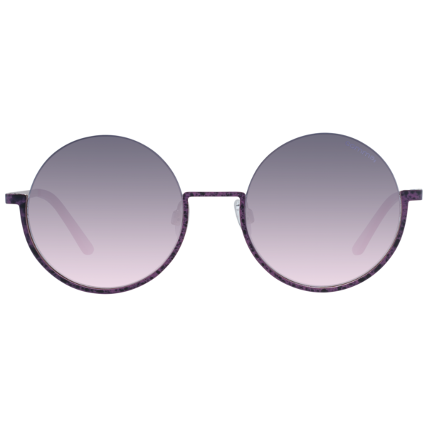 Comma Sonnenbrille 77175 5271 – Frontansicht mit Edelstahl Rahmen und Lila Gläsern