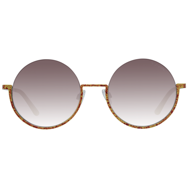 Comma Sonnenbrille 77175 5279 – Frontansicht mit Edelstahl Rahmen und Braun Gläsern