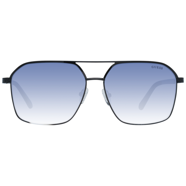 Guess Sonnenbrille GF5081 6001W – Frontansicht mit Metall Rahmen und Blau Gläsern