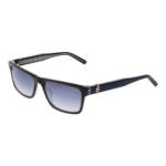 Guess Rechteck Sonnenbrille GU00074 5592W in Blau – 45° Seitenansicht