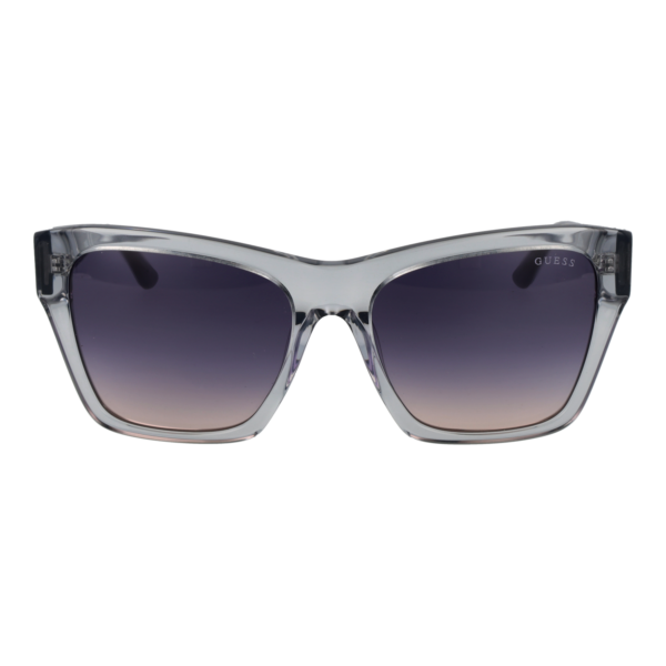 Guess Sonnenbrille GU00113 5520B – Frontansicht mit Azetat Rahmen und Blau Gläsern