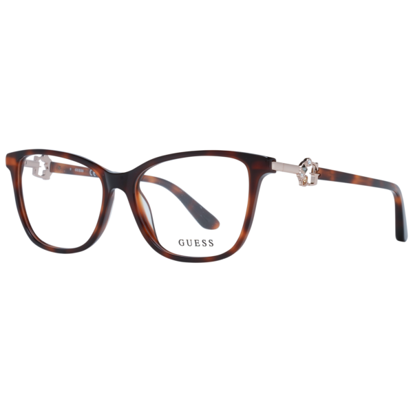 Guess Brille GU2856-S 55053 – 45° Seitenansicht Guess )} Brille GU2856-S 55053 in Braun